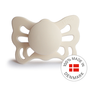 FRIGG Butterfly - Anatomical Silicone Pacifier - Cream - Size 1